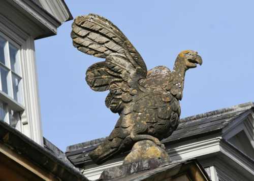 Stone carved eagle