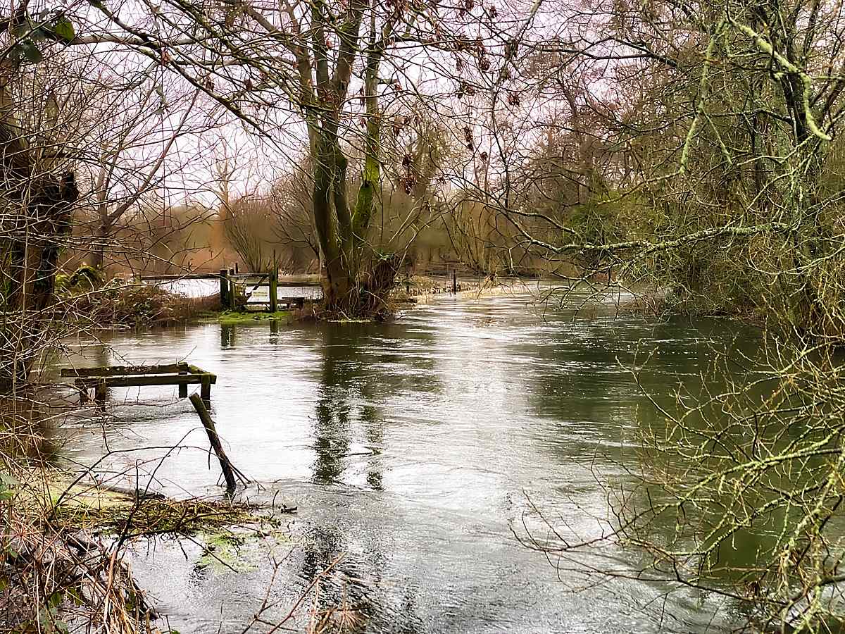 River Wylye in spate